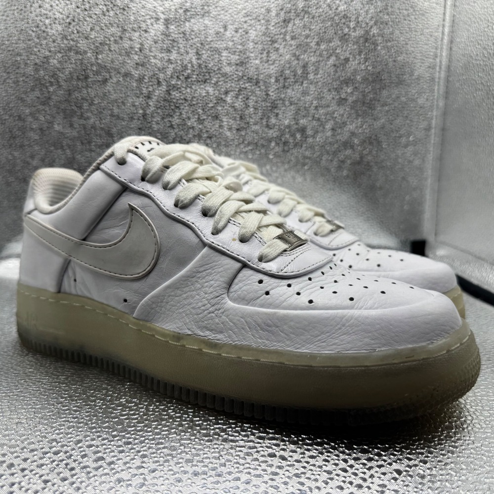 Size 9 Nike Air Force 1 Low Mens White Good Translucent Sole 354714-111